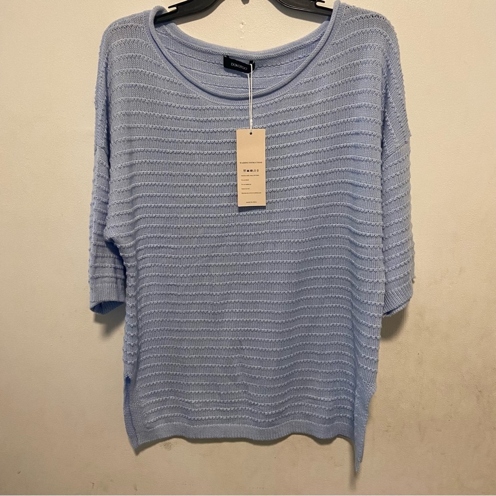 Dokotoo Women’s Sweater Size Medium Pullover Beachy Casual Breathable Oversized